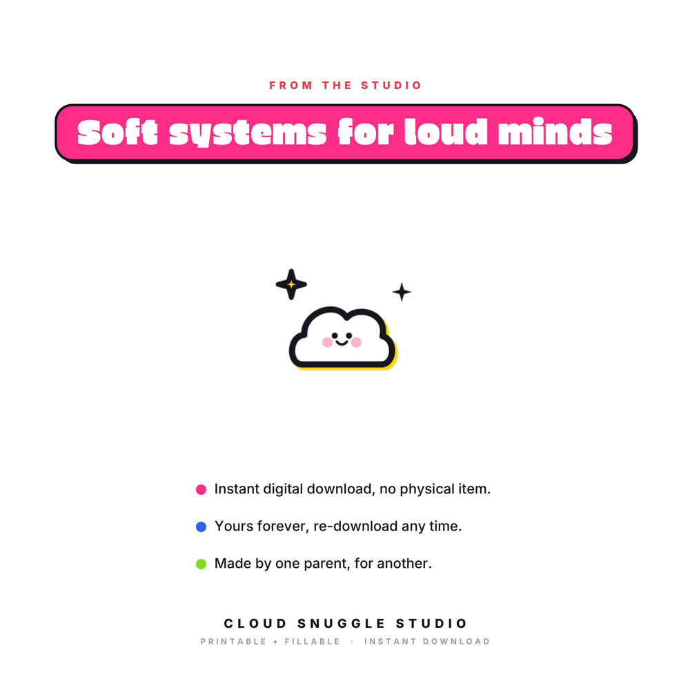 Soft systems for loud minds, the promise behind The Table Truce. A picky eater guide printable for parents, instant digital download with no physical item, yours forever and re-downloadable any time.
