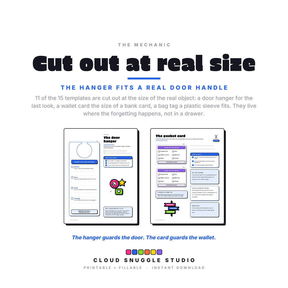 The one idea that makes Nothing Left Behind work. A printable and fillable PDF from Cloud Snuggle Studio.